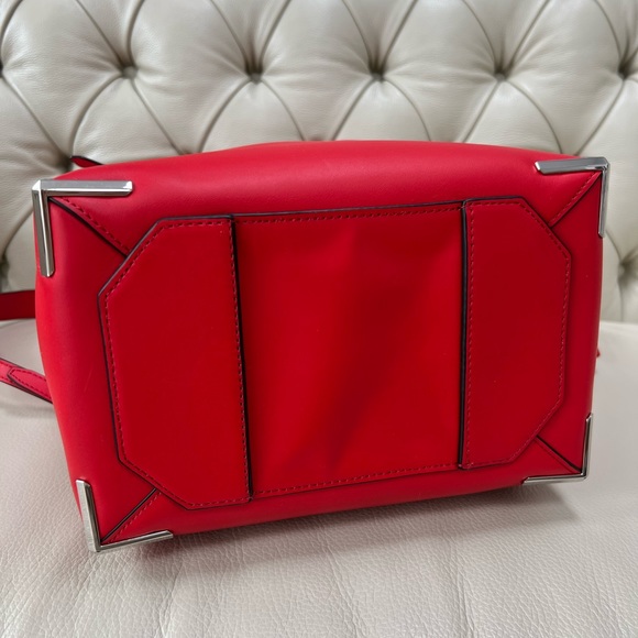 NWT Alexander Wang Prisma Red Leather Backpack Adult size large - Picture 8 of 13
